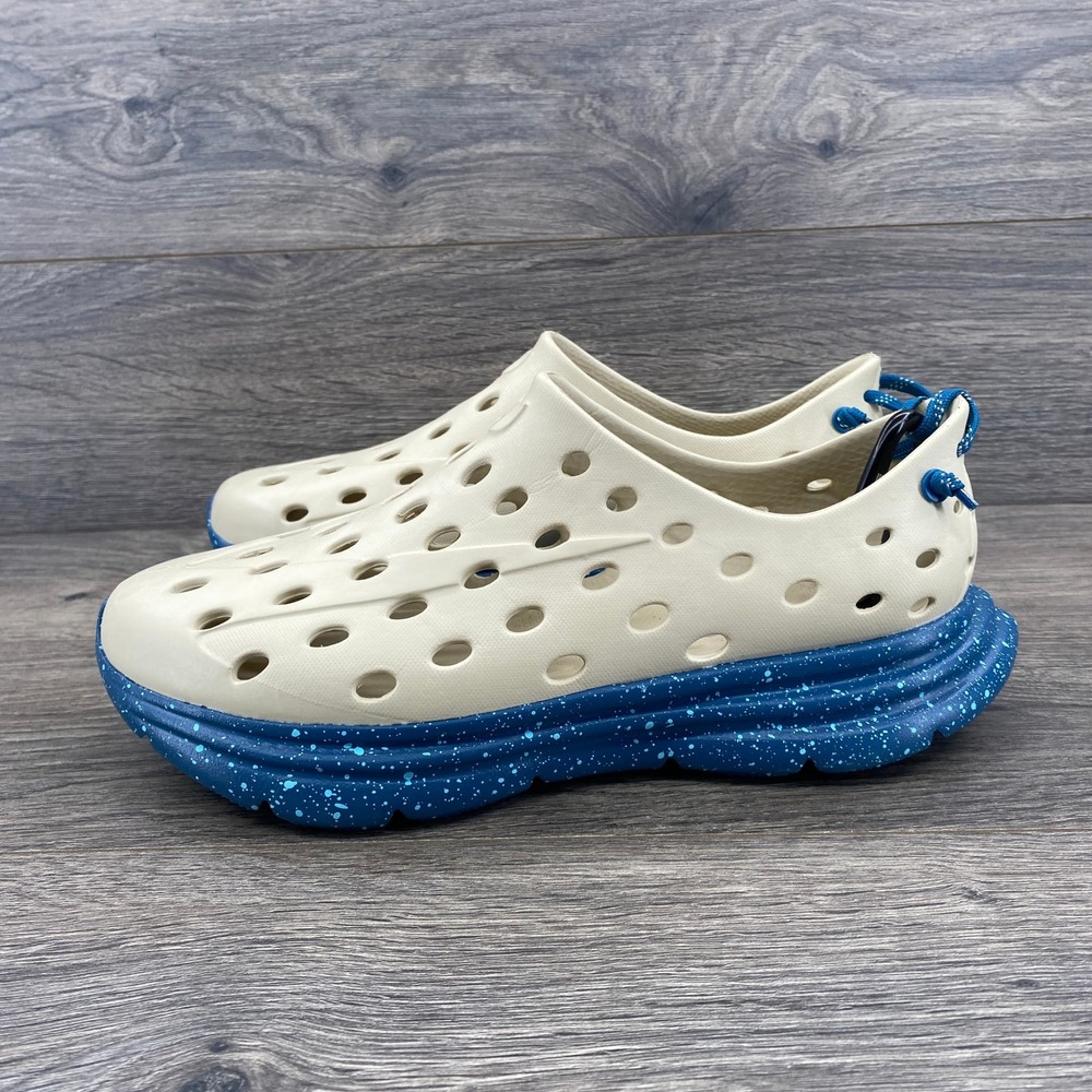 Kane Revive Recovery Sneakers Mens 9 Cream Blue Speckle Slip On Shoes